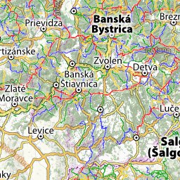 slovenska mapa Turistická mapa Slovenska ONLINE | SPOZNAJ.EU slovenska mapa